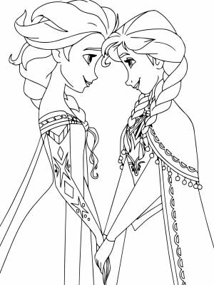 Раскраски Холодное сердце   в формате