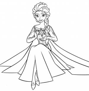 Раскраски Холодное сердце  , картинки разукрашки для девочек