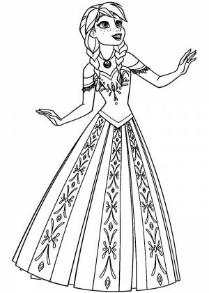 Анна раскраска