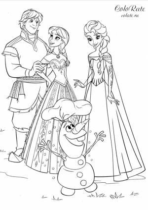 Раскраска Холодное сердце