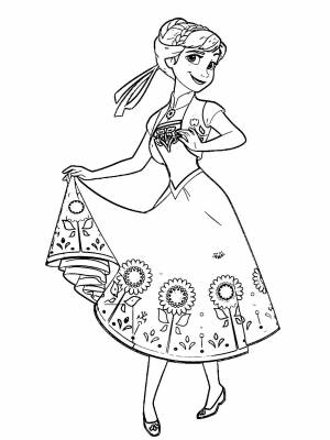 Раскраска Холодное сердце  онлайн