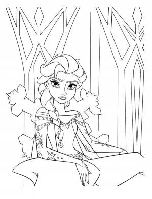 Раскраска Холодное сердце картинка онлайн