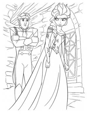 Картинка Холодное сердце  раскраску