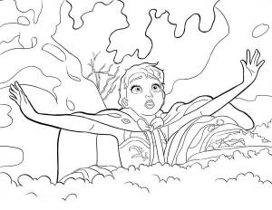 Раскраска Холодное сердце  онлайн