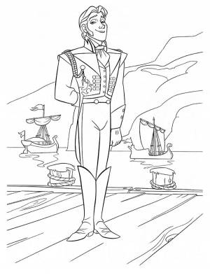 Раскраска Холодное сердце  картинку для девочек