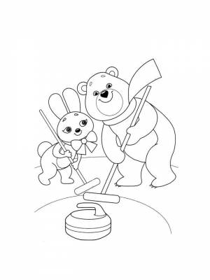 Раскраски Керлинг