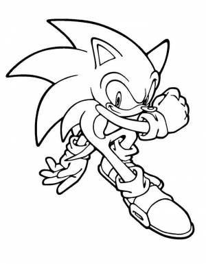 Раскраска Соник Икс