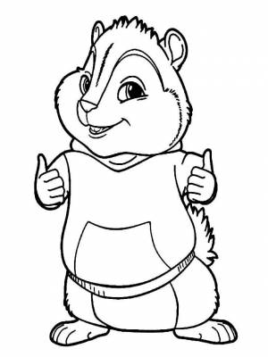 Раскраски Элвин и Бурундуки   в формате