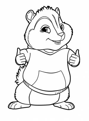 Раскраски Элвин и Бурундуки