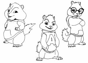 раскраски на тему элвин и бурундуки