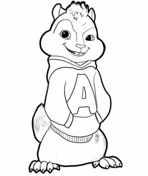 The Chipmunks Alvin Seville Coloring Pages