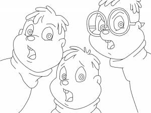 Раскраска элвин и бурундуки