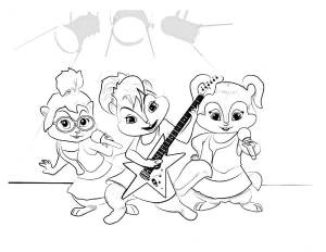 Раскраски Элвин и бурундуки из мультика