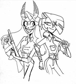 Раскраски Отель Хазбин