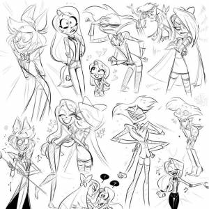 Раскраски Отель Хазбин