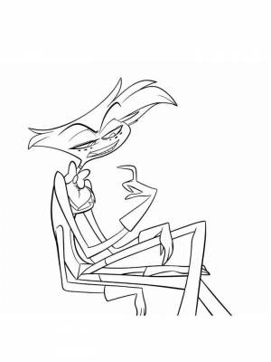 Раскраски Отель Хазбин   в формате