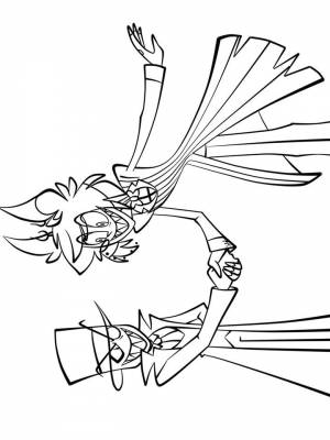 Картинка Отель Хазбин  раскраску для детей