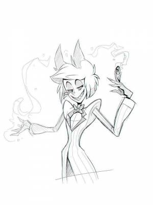 Раскраски Отель Хазбин   в формате