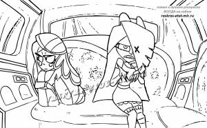 Скачать  раскраски Отель Хазбин