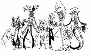 Раскраски Отель хазбин