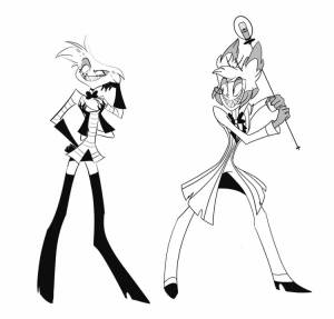 Раскраска отель хазбин