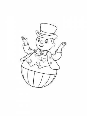 Раскраски Неваляшка   в формате