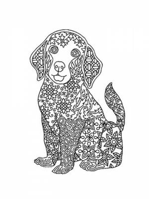Раскраски Щенки Антистресс   в формате