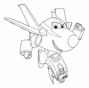 Рисунки робот самолет