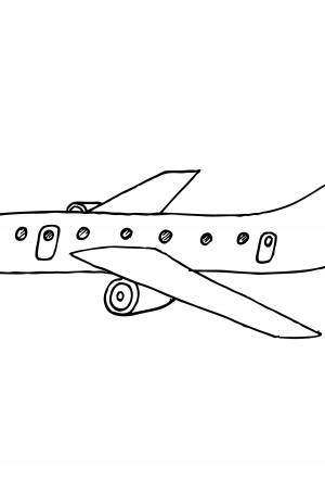 Раскраска пассажирский самолет ♥ Скачивайте картинки
