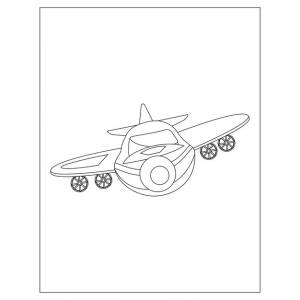 Раскраска самолет для детей