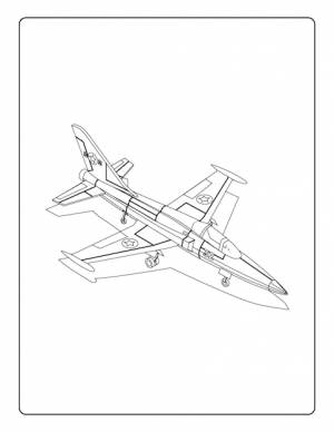 Раскраски самолеты для детей с милыми самолетами черно-белый рабочий лист