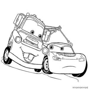 Раскраски Тачки мэтр