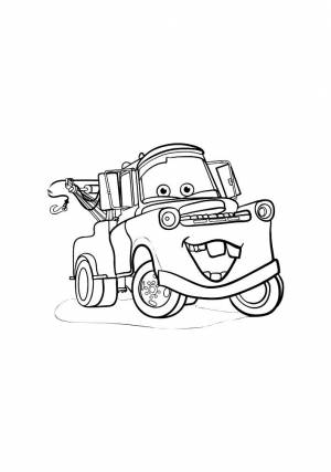 Раскраска эвакуатор Мэтр