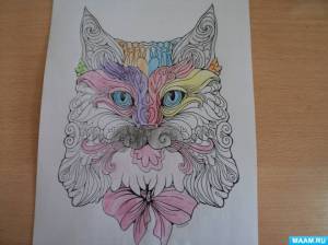 Мастер-класс по раскрашиванию раскраски-антистресс