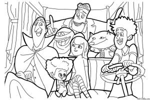 Раскраски монстры на каникулах