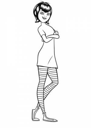 Раскраска отель трансильвания