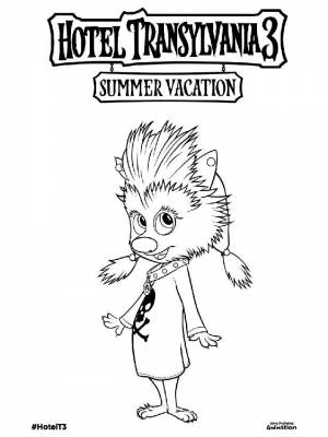 Раскраска Отель Трансильвания картинка в формате  для девочек