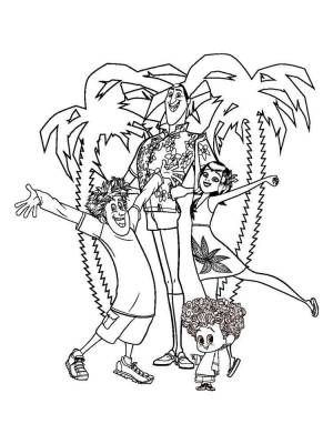 Раскраски Монстры на каникулах