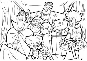 Раскраска Монстры едут на каникулы