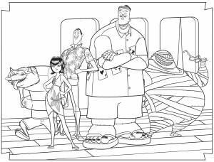 Раскраски Монстры на каникулах