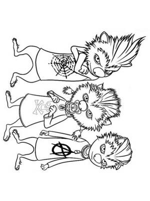 Раскраски Монстры на каникулах