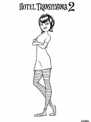 Раскраска Монстры на каникулах  картинку для детей