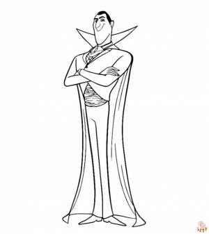 Веселые и бесплатные раскраски Отель Трансильвания для детей