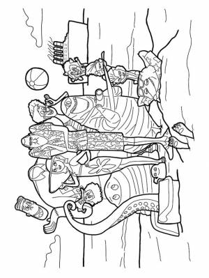 Раскраски Монстры на каникулах