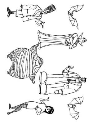 Раскраски Отель Трансильвания
