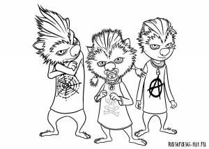 Распечатать раскраски Монстры на Каникулах 2