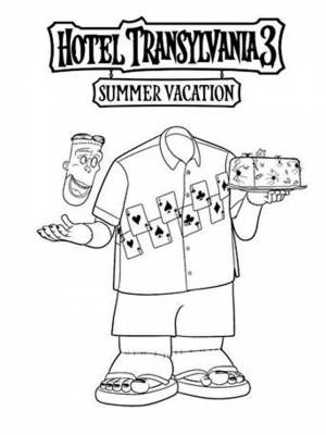 Картинка Отель Трансильвания  раскраску для девочек