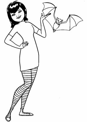 Раскраска отель трансильвания