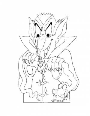 Раскраски дракула, Раскраска Отель трансильвания Дракула