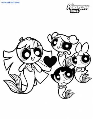 Раскраска Суперкрошки русалки